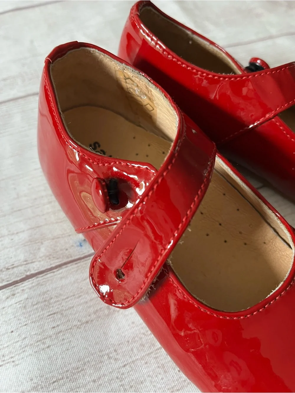 Sal & Pimenta red patent Mary Jane shoes